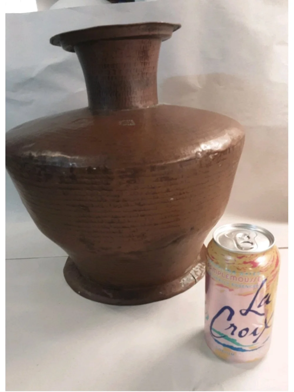 VTG Sumatra-Artisan Hand Hammered Copper Water Jar 12
